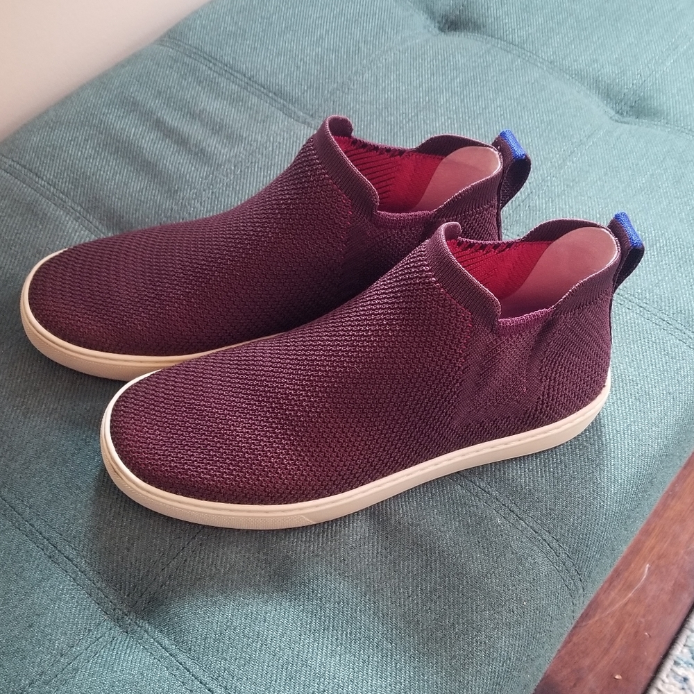 Rothy's Chelsea Boot Berry Lattice Stitch